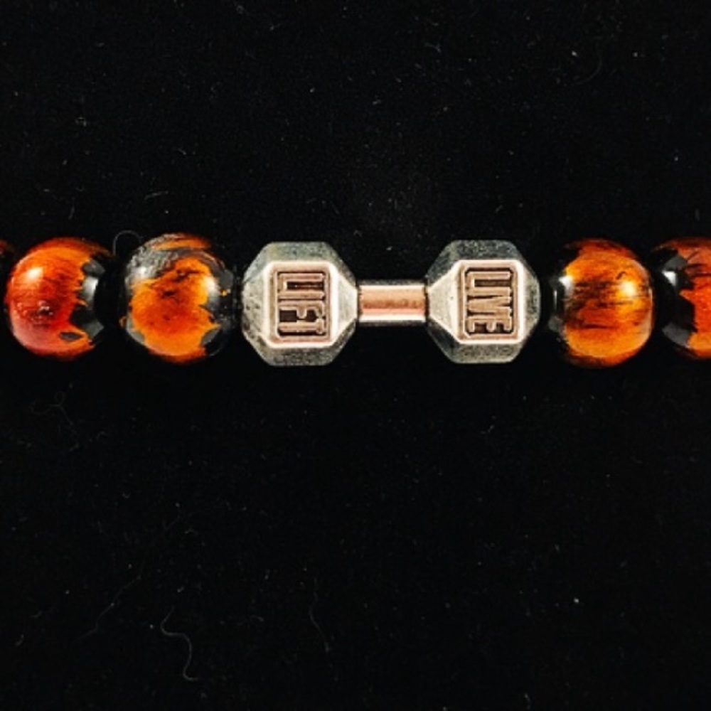🔴Sale ! Men or women copper beads barbell charm - Picture 4 of 7